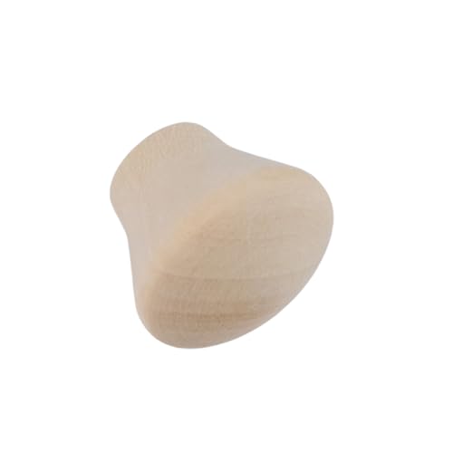 50pcs Unfinished Wood Drawer Knobs, Round, 18 x 15mm/0.71" x 0.59"