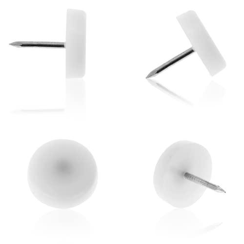 100 PCS 18mm Nylon Nail-in Glides, Chair Leg Floor Protectors - size: 100 PCS