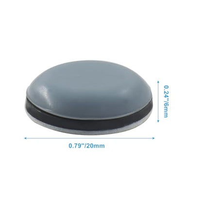 Round Adhesive Furniture Sliders, 24 Pcs, 3/4inch (19mm) - size: 3/4 inch (19mm)