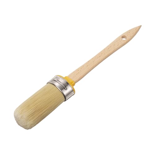 uxcell Wax Paint Brushes 2x1 Chalk Stencil Brush Oval PET Fiber Bristle - size: 2 x 1 Inch