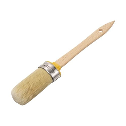 uxcell Wax Paint Brushes 2x1 Chalk Stencil Brush Oval PET Fiber Bristle - size: 2 x 1 Inch