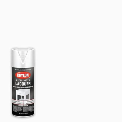 Krylon K07031777 Gloss White Lacquer Spray, 12 oz. - color: White, size: 12 Ounce (Pack of 1)