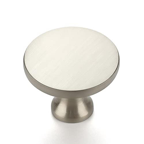 Ravinte Brushed Nickel Round Kitchen Cabinet Knobs Pulls 1-1/4 Inch 30 Pack - color: Brushed Nickel