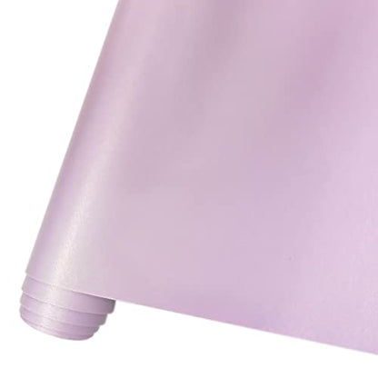 HYANG Smooth Solid Color Light Purple Faux Leather Sheets 1 Rolls 12"X53" (30cmX135cm),Faux Leather is Great for, Bows,Earrings Handmade DIY Craft Projects Making - color: Light Purple