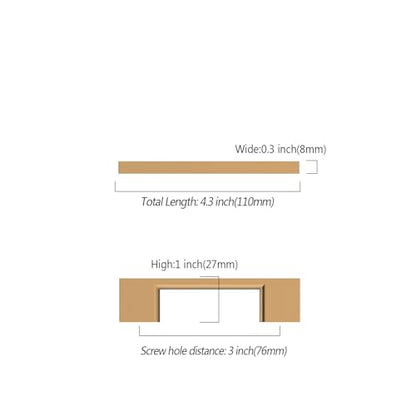 Asidrama 10 Pack 3 Inch(76mm) Champagne Bronze Kitchen Cabinet Handles, Cabinet Pulls Kitchen Cabinet Hardware for Cupboard Drawer Pulls - color: Champagne Bronze, size: 3" Hole Center(76mm), style: 10 Pack