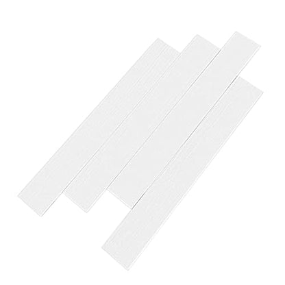 Real Wood Wall Planks-5" White Shiplap Panel Peel and Stick 10Pack 12.5SqFt - color: White