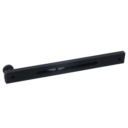 Bitray Slide Bolt Latch of Copper 6 Inch Equipped with Strike Plate&Screws Black Retro Track Door Bolts 2 Sets - style: 2pcs/Black/6inch