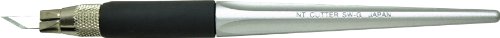 NT Cutter Aluminum Die-Cast Holder Cushioned Grip Art Knife, 1 Knife (D-500GP)