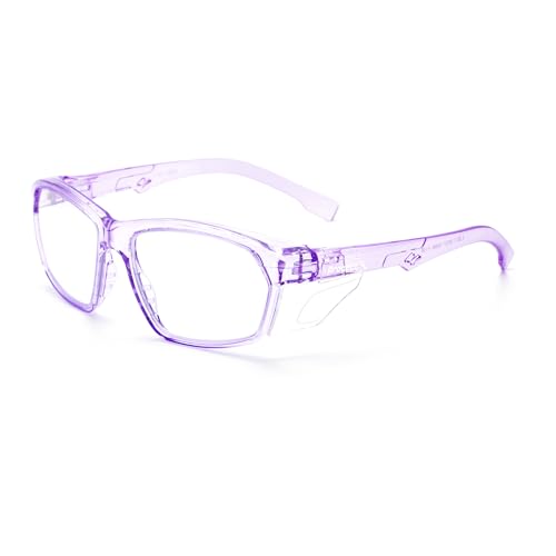ProtectX Stylish Safety Glasses Anti-Fog Scratch Lilac Clear - color: Lilac