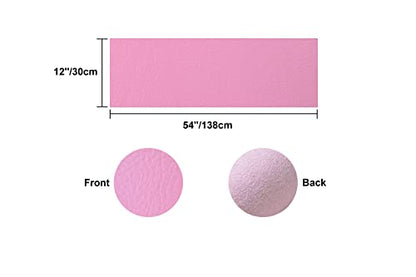 Wento 2.0mm Thick Faux Leather, 54''x12'' Vinyl Leather, Elephant Skin Pattern for Purses & Leather Straps Making - color: Pink, size: 54''x12''