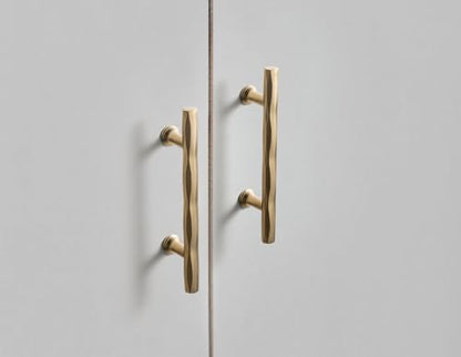 7.56" c-c Champagne Bronze Cabinet Pulls Hammered Drawer Pulls Zinc Alloy - color: Champagne Bronze, size: 3"(76mm) Center to Center