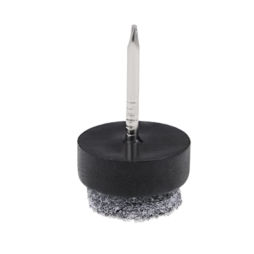 uxcell Nail On Furniture Felt Pads Glide Chair Table Leg Protector 14mm Dia Black 46pcs