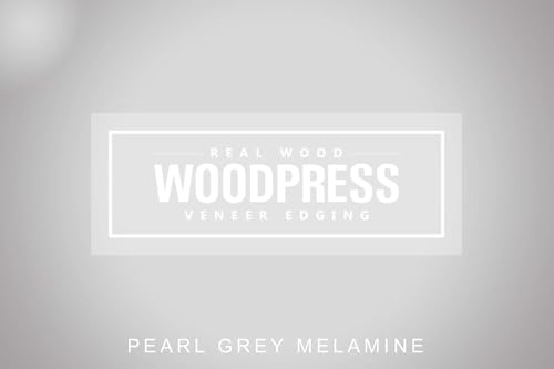 2" Grey Pearl Pre-Glued Melamine Edge Banding, 25 ft - size: Width: 2"