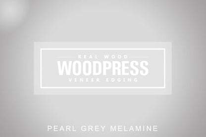 2" Grey Pearl Pre-Glued Melamine Edge Banding, 25 ft - size: Width: 2"