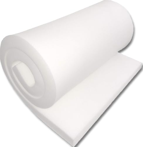 FoamTouch 1x24x72HDF Upholstery Foam 1x 24x72, White, Pack of 2 - style: 1x24x72HDF(2pack)