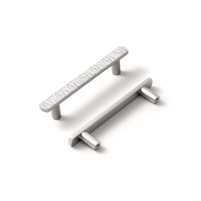 Goo-Ki 3-3/4 Inch （96mm） Hole Centers Luxurious & Sturdy Zinc Alloy Cabinet Handls,Satin Nickel Cabinet Pulls for Kitchen,Drawer,Cupboard & Wardrobe,6 Pack - color: Satin Nickel, size: 3.8 inch (96 mm) Hole Centers, style: Pulls With No Backplate
