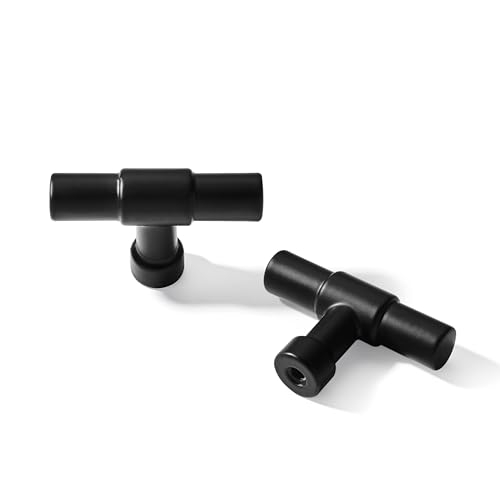 khtumeware 10 Pack Cabinet Knobs - Matte Black 2 Inch(51mm) Heavy Duty Zinc Drawer Pulls for Kitchen & Dresser Drawers - color: Matte Black, size: 2"(50mm)