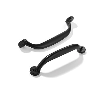 10 Pack 3-1/2 inch Hole Center Matte Black Cabinet Pulls - Heavy Duty Solid Drawer Hardware Handles Kitchen Vanity Bathroom Handles - color: Matte Black, size: 3-1/2"(89mm) Hole Center