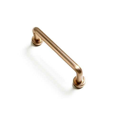 Goo-Ki 6 Pack 3" Center to Center Warm Champagne Bronze Modern Cabinet Pulls Solid Contemporary Home Improvement Hardware Brushed Drawer Pulls Zinc Alloy Kitchen Handles - color: Warm Champagne Bronze, size: 3'' Center to Center