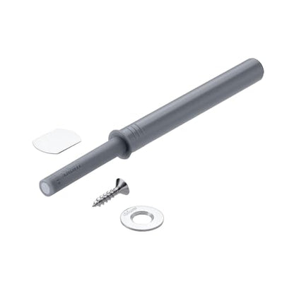 Blum 956A1004 TIP-ON Push to Open Magnetic Cabinet Latch, Platinum Grey