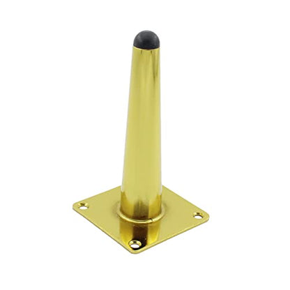 4 Pack Furniture Legs, Round Tapered Furniture Feet, Heavy Duty Metal Foot for Sofa Cabinet Cupboard Bar Bed Table Chair Couch Ottoman Dresser Desk Home DIY Projects (15cm/6" Height, Gold) - color: Gold, size: 15cm/6" Height