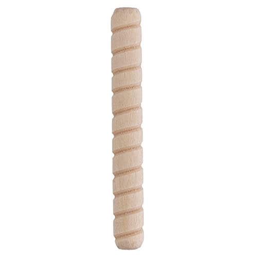 Spiral Grooved Hardwood Dowel Pins & Plugs | 1/4" X 2" | Pack of 50 Approx. | Wooden Furniture Dowel for Strong Joints, Furniture Refurbishing or Repairs | UA-420-W - size: 1/4" X 2"