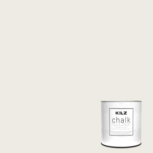 KILZ Chalk Style Paint, Interior, Ultra Flat, White, 1 Quart - color: White