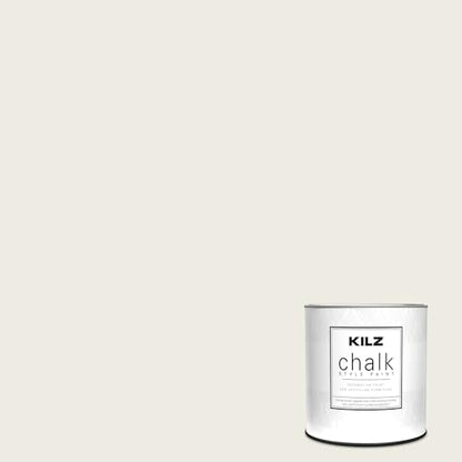 KILZ Chalk Style Paint, Interior, Ultra Flat, White, 1 Quart - color: White