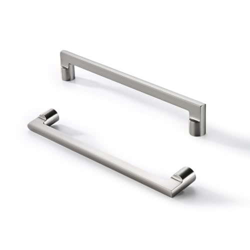 AVICCI 10 Pack Cabinet Pulls 10 Pack 6.3"/160mm Brushed Nickel Kitchen Cabinet Handles Modern Pulls for Dresser Drawers,Cabinet Hardware Cabinet pulls - color: Brushed Nickel, size: 6.3"(160mm)Hole Center-10Pcs