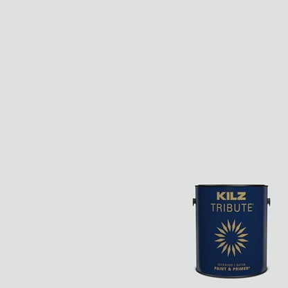 KILZ TRIBUTE Paint & Primer, Interior, Satin, Wind Chime, 1 Gallon - color: WIND CHIME, size: 128 Fl Oz (Pack of 1)