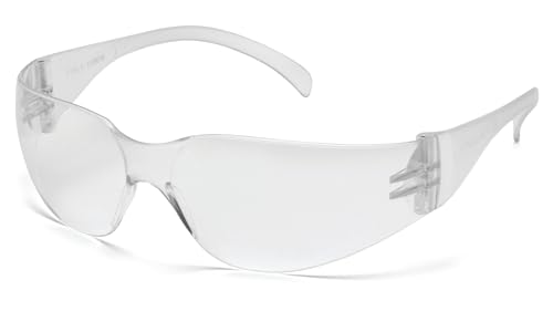 Pyramex Intruder Safety Eyewear Clear Frame Full Foam Padding Clear Anti-Fog Lens - color: Clear Lens/ Clear Frame, style: Standard