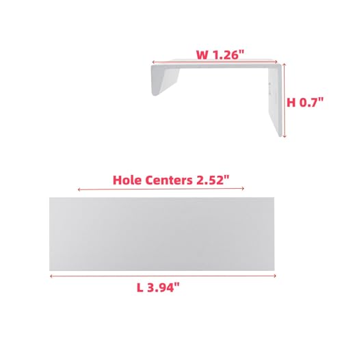 Silver Finger Pulls, 3.94 Inch, 2.52 Inch Spacing, 6Pcs - color: Silver, size: 100mm/3.94", style: Straight Edge