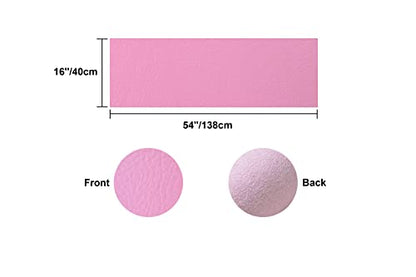 Wento 2.0mm Thick Faux Leather Fabric 54''x16'' Vinyl Leather Fabric Elephant Skin Vinyl Leather Fabric for Purses Making Leather Straps - color: Pink, size: 54''x16''