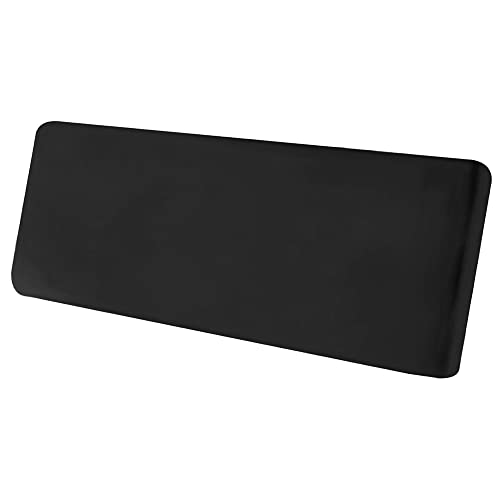 Stretch Cushion Cover, Soft Velvet Plush Cushion Slipcovers Loveseat Sofa Covers Couch Seat Covers Furniture Protector with Elastic Bottom (Large, Black) - color: Black, size: Large