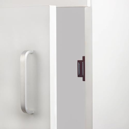 SDTWZW Magnetic Cabinet Door Catch, Brown, Pack of 4 - color: Brown