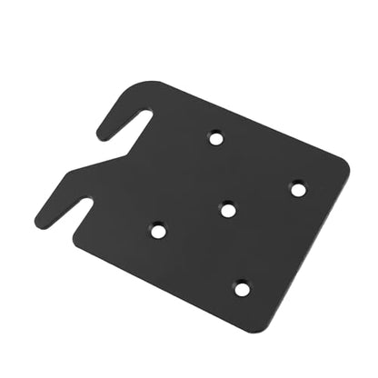 Heavy Duty Bed Rail Brackets for Bed Frame, Black-2 Pcs - size: Hook Plates