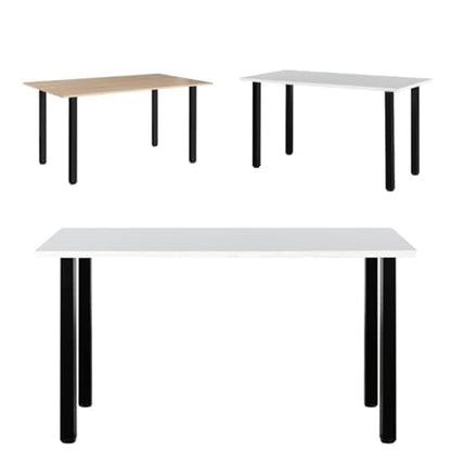 LCSDLHLSY Metal Table Legs 32Inch,Heavy Duty Square Desk Leg,Black Set of 4 - size: 32 Inch