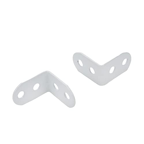 Coshar 20 Pcs Small Right Angle Bracket Corner Brace L Shape Shelf Bracket - size: 1.1"x1.1"x0.71"