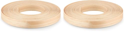Skelang Pine Edge Banding, 3/4" X 50' Wood Strip Preglued, Iron on Veneer Edging Tape for Cabinet, Table, Door (Pack of 2) - size: 3/4" x 50' (Pack of 2)