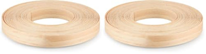 Skelang Pine Edge Banding, 3/4" X 50' Wood Strip Preglued, Iron on Veneer Edging Tape for Cabinet, Table, Door (Pack of 2) - size: 3/4" x 50' (Pack of 2)