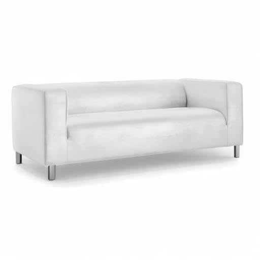 MASTERS OF COVERS Klippan 2 Seater Sofa Cover - Grey Velvet Slipcover, Classic Style, Washable, Handmade, Machine Washable - color: Velvet-grey, size: Velvet