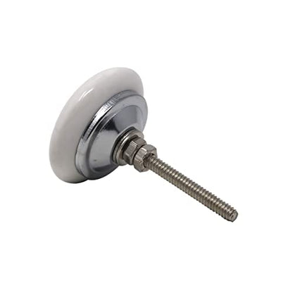 Ajuny Ceramic Knobs Set 12 White Grey Printed Cabinet Drawer Pull Handles