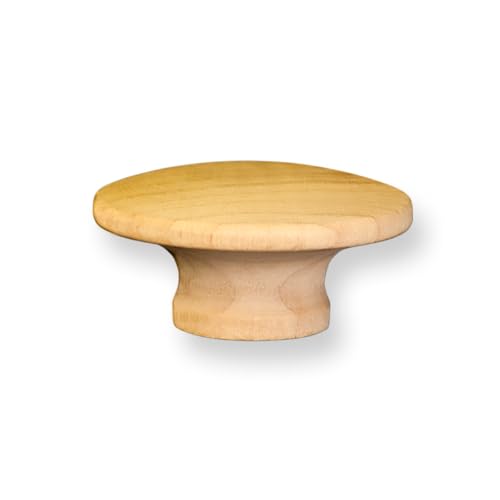 5 Pcs, Birch End Grain Wooden Knobs 1-1/2" Wide W/Insert #8/32" Brass Use with Item # Ks0832 Rh Screws - size: 1-1/2" Knob, w/ Insert