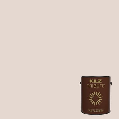 KILZ TRIBUTE Paint & Primer, Interior, Semi-Gloss, Conch Pink, 1 Gallon - color: CONCH PINK, size: 128 Fl Oz (Pack of 1), style: Semi-Gloss