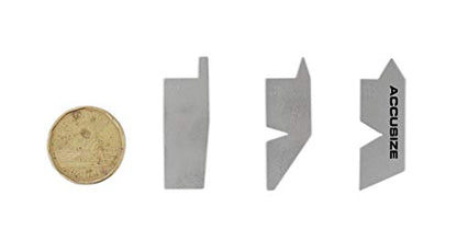 Accusize 18-Piece Angle Gage Set, Stainless Steel, Satin Finish