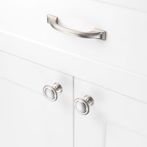 5 in Brushed Nickel Cabinet Pulls Arch Drawer Handles 10 Pack P2409 - color: Brushed Nickel, size: 5" Hole Centers-10 Pcs