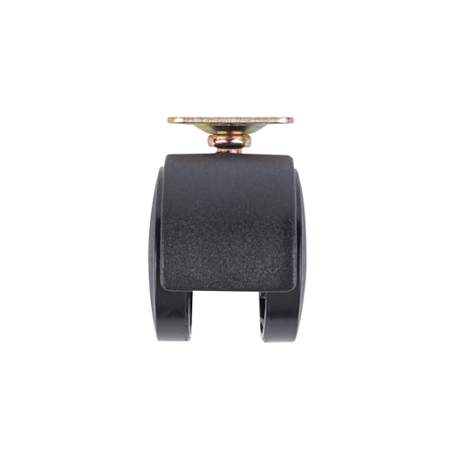Shepherd Hardware 9417 2-Inch Office Chair Caster, Twin Wheel, 1-1/2-Inch Sq. Plate, 75lb Load Capacity, 2-Pack,Black - style: 2" wheel, 1-1/2" Sq. plate