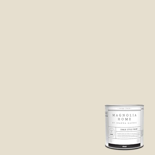 Magnolia Home by Joanna Gaines Chalk Style Paint, CASTLE CREAM, 1 Quart - color: Castle Cream
