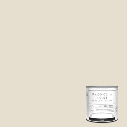 Magnolia Home by Joanna Gaines Chalk Style Paint, CASTLE CREAM, 1 Quart - color: Castle Cream