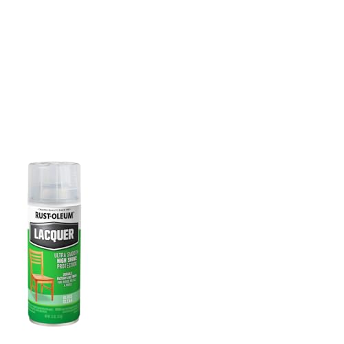 Rust-Oleum Lacquer Clear Spray Paint - color: Clear, size: 11 Ounce (Pack of 6)